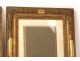 Pair of wood frames stucco gilt antique french frame 19th century