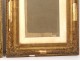 Pair of wood frames stucco gilt antique french frame 19th century