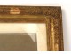 Pair of wood frames stucco gilt antique french frame 19th century