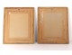 Pair of wood frames stucco gilt antique french frame 19th century