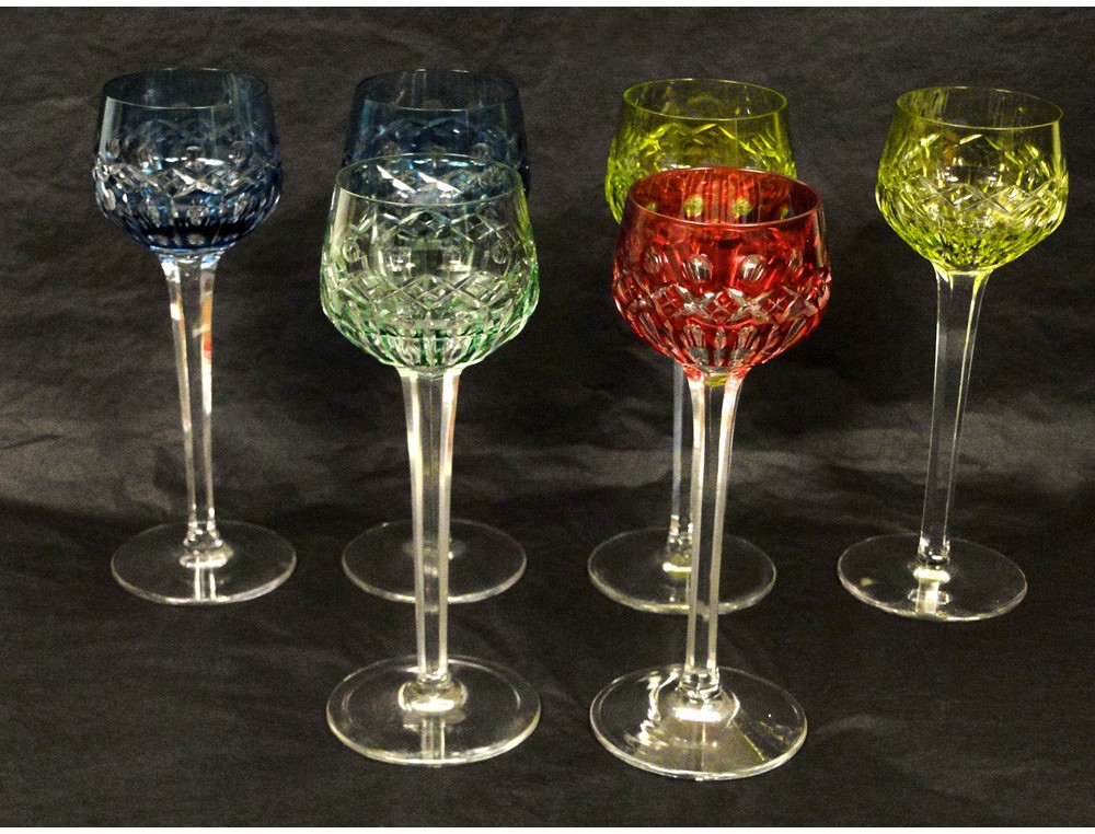 Wine Glasses 6 Crystal St. Louis the 20th France