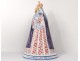 Grande statuette faience HB Quimper Sainte-Anne Virgin Mary XXth century