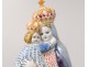 Grande statuette faience HB Quimper Sainte-Anne Virgin Mary XXth century