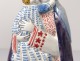 Grande statuette faience HB Quimper Sainte-Anne Virgin Mary XXth century