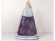 Grande statuette faience HB Quimper Sainte-Anne Virgin Mary XXth century