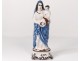 Statuette faience Nevers Saint Mary Virgin Child Jesus XIXth century