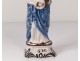 Statuette faience Nevers Saint Mary Virgin Child Jesus XIXth century