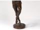 Sculpture Bronze Duret Young fisherman dancing Tarentelle Bulteau XIXème