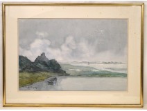 Marine Watercolour Painting Gulf of Morbihan Mettenhoven twentieth