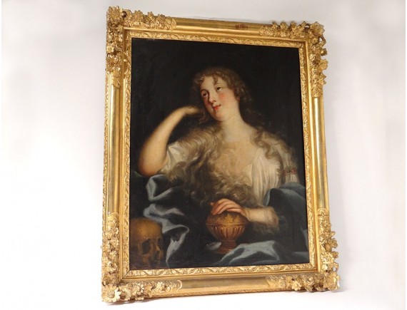 Toile Encadrée Correggio - Saints Pierre, Marthe, Marie-Madeleine Et Léonard - Prête à Accrocher, Neuf
