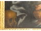 HST painting Saint Mary Madeleine Penitente skull Vanity frame carved 17th