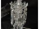 Crystal engraved crystal bracelet Baccarat pattern Medallion crystal pendants XXth