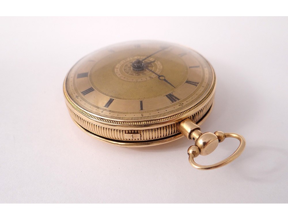 Montre De Poche à Sonnerie En Argent Massif - Mouvement à Coq - XIXème Siècle - Occasion