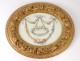 Small frame oval wood carved gilded foliage frame 18th century