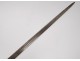 Cane sword with system pommel sculpted silver wooden barrel XIXth century