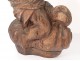 Sculpture religious angel wood carved cherub XVIIth century church