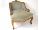 Children&#39;s armchair Louis XV marquise duchesse broken wood gilded 19th century