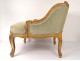 Children&#39;s armchair Louis XV marquise duchesse broken wood gilded 19th century