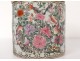 Pot covered porcelain chinese characters palace flowers Yong Tang XXth