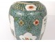 Ginger pot porcelain chinese characters landscape flowers 19th century