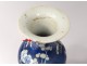 Pair small vases balusters porcelain China prunus Kangxi Yongzheng 18th
