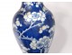 Pair small vases balusters porcelain China prunus Kangxi Yongzheng 18th