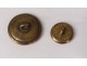 Lot 10 buttons of old livery golden brass monogram FP XIXth century