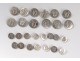 Lot 27 buttons of uniform livery monogram WB silver silver Agry XIX