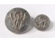 Lot 27 buttons of uniform livery monogram WB silver silver Agry XIX