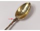 Service 12 teaspoons coffee silver vermeil Minerve Girard tea-pass XIX