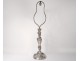 Foot of lamp bronze silver Christofle rocaille Louis XV candle holder XXth