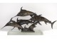 Sculpture bronze swordfish marlins WA Lovegrove founder Susse Paris XXème