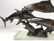 Sculpture bronze swordfish marlins WA Lovegrove founder Susse Paris XXème