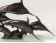 Sculpture bronze swordfish marlins WA Lovegrove founder Susse Paris XXème