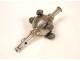 Rattle whistle silver Art Nouveau nineteenth