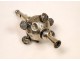 Rattle whistle silver Art Nouveau nineteenth