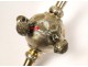Rattle whistle silver Art Nouveau nineteenth