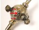 Rattle whistle silver Art Nouveau nineteenth