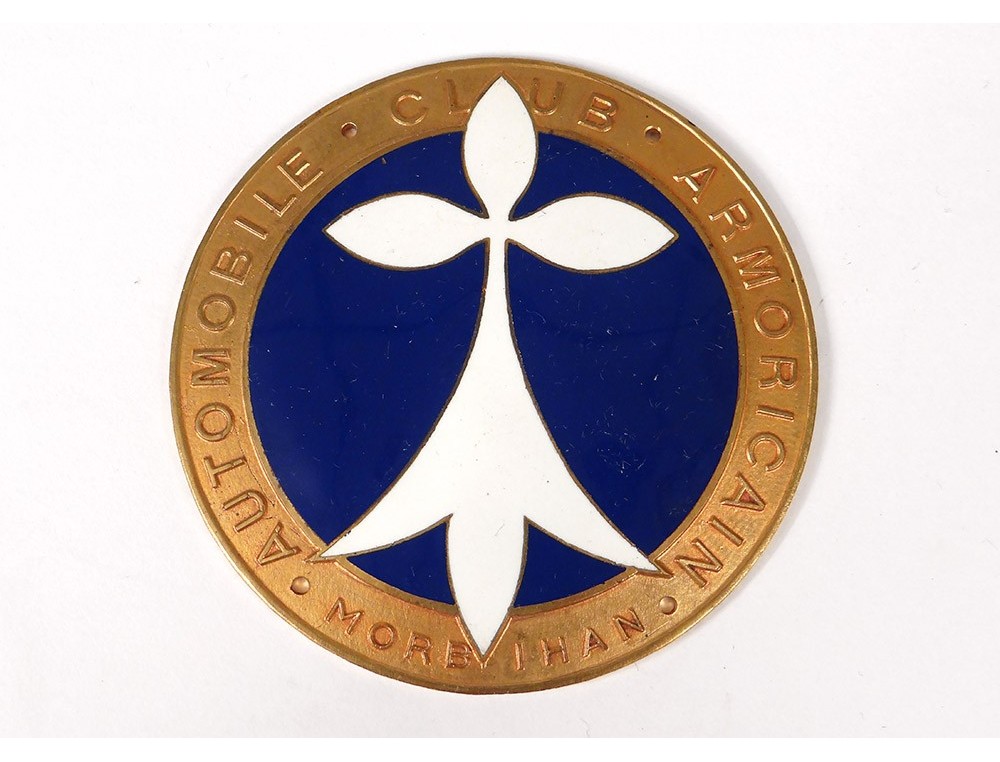 BADGE,PLAQUE,INSIGNE DE CALANDRE émaillé,automobile Club De L Ouest,en