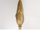 Lampe Maison Charles France Epi of corn gilt bronze marble black design XXè