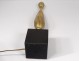 Lampe Maison Charles France Epi of corn gilt bronze marble black design XXè