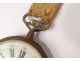 Watch regulator metal dial enamelled cloth golden watch nineteenth century