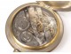 Watch regulator metal dial enamelled cloth golden watch nineteenth century