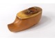 Snuffbox wood carved sabot shoe Popular Art french snuffbox XXème
