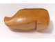 Snuffbox wood carved sabot shoe Popular Art french snuffbox XXème