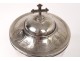 Ciborium solid silver Cock Minerva vine cross silver ciborium 522gr XIX