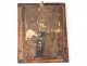 Reliquaire paper frame wood Saint martyr antique reliquary XVIIIth c.