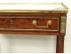 Small console Louis XVI mahogany marble white gilt bronze XIXth century