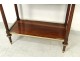 Small console Louis XVI mahogany marble white gilt bronze XIXth century