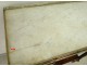 Small console Louis XVI mahogany marble white gilt bronze XIXth century